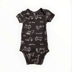 Carter's Boys Black One Piece Outfit with Heavy Equipment - Size 24 Month(122-1)